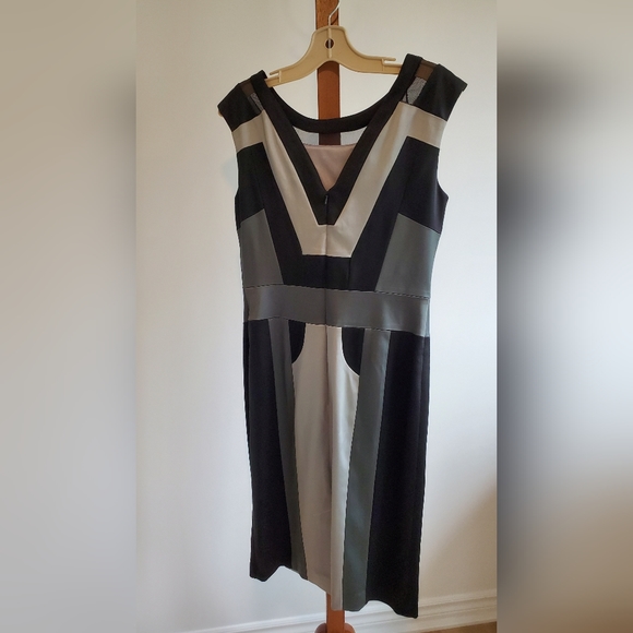 JAX formal dress black grey silver size 10 NWT - Picture 3 of 6